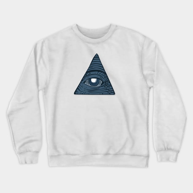 Illuminati Crewneck Sweatshirt by linesdesigns